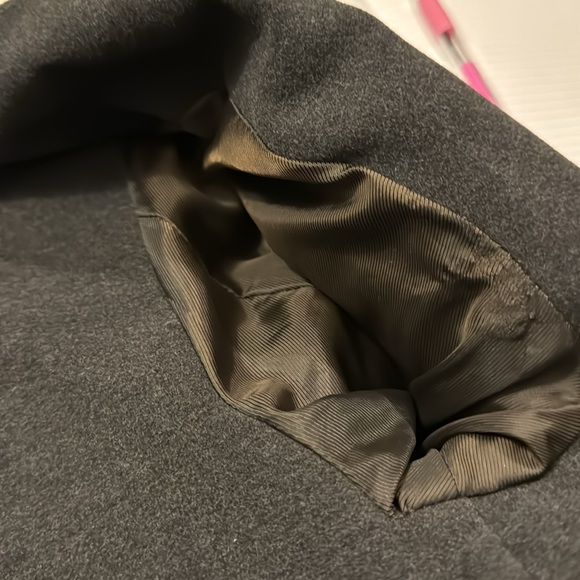 Cole Haan RARE Leather Lambskin gray/black distressed jacket men’s M pre-owned. - Picture 12 of 14